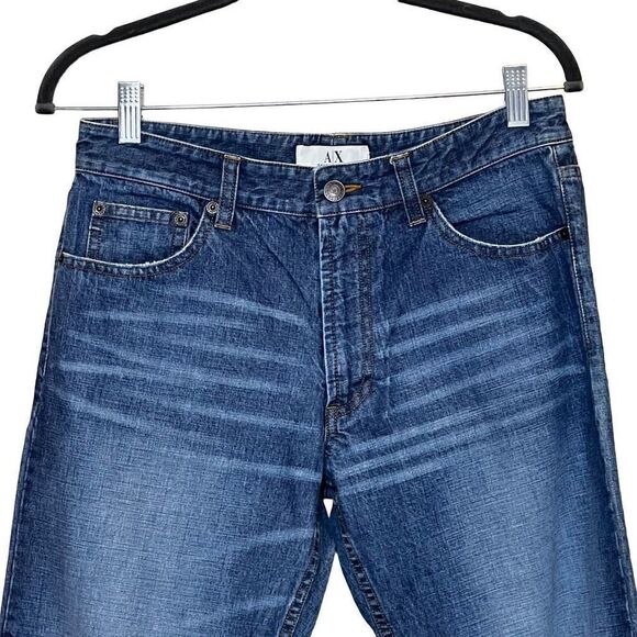 Armani Exchange medium wash mid rise straight leg jeans size 8 - Picture 2 of 14